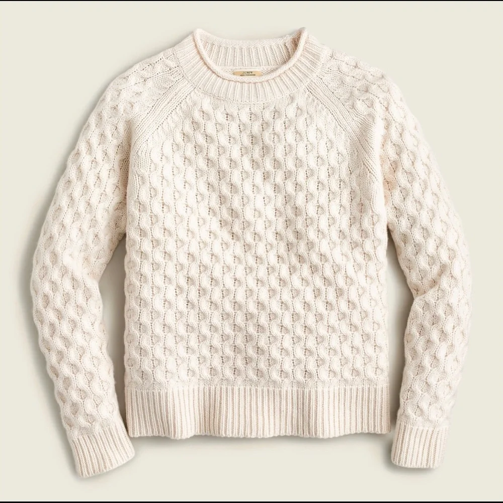 Honeycomb cashmere rollneck™ sweater jcrew - Picture 4 of 6